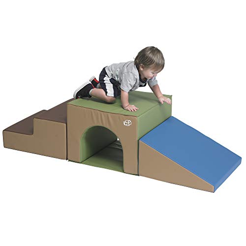 Children's Factory 3 Piece Over and Under Tunnel Climber Woodland