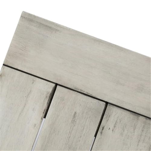 Noble House Estelle 3-Piece Indoor Acacia Wood Picnic Set Grey