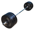 TDS 300 lb Olympic Weight Set with Rubber Bumper Plates, Iron Plates, and Olympic Bar