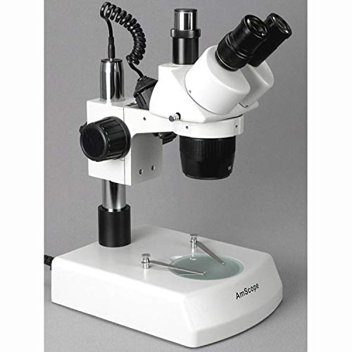 AmScope Trinocular Stereo Microscope 20X-60X Magnification White