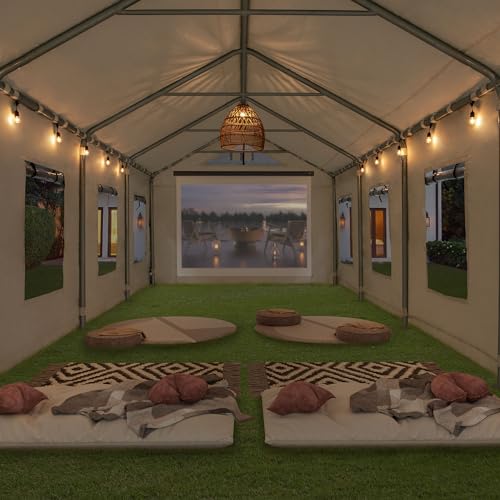 Sunjoy 12x30 ft Party Wedding Tent Heavy Duty Gazebo White