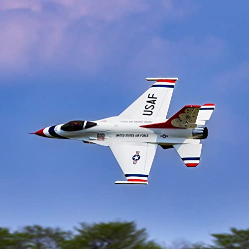 E-flite F-16 Falcon Thunderbird 80mm ARF Plus White