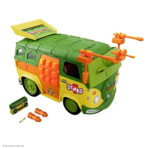 Super7 TMNT Ultimates Party Wagon Vehicle Multicolor