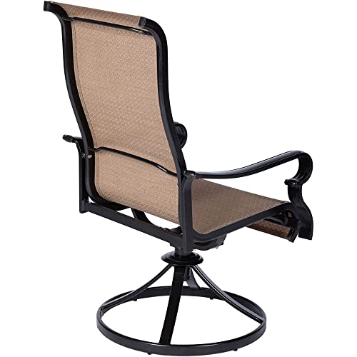 Hanover Brigantine 5-Piece Modern Outdoor Dining Set Tan