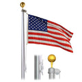 Eder Flag Special Budget 25 Foot 3" x 1-7/8 x .125 Satin Finish Flagpole Satin