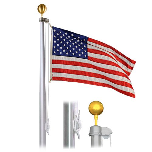 Eder Flag Special Budget 20 Foot Satin Finish Flagpole