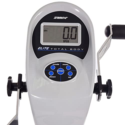 Stamina Elite Total Body Recumbent Bike with Arm Workout Dark Grey