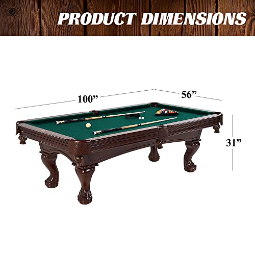 Barrington Billiards Arlington Slate-Tech Pool Table Dark Wood Grain/Green