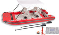 Sea Eagle FastCat Catamaran Inflatable Boat 2-4 Person Red/White