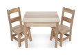 Melissa & Doug Wooden Toy Table and Chairs Set Multi Color