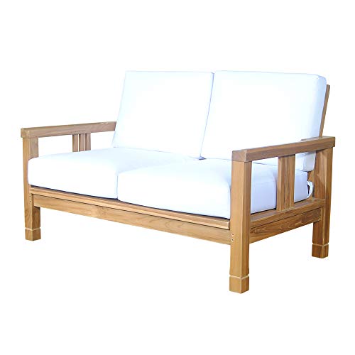 Anderson Teak Southbay Deep Seating Love Seat Teak Natural