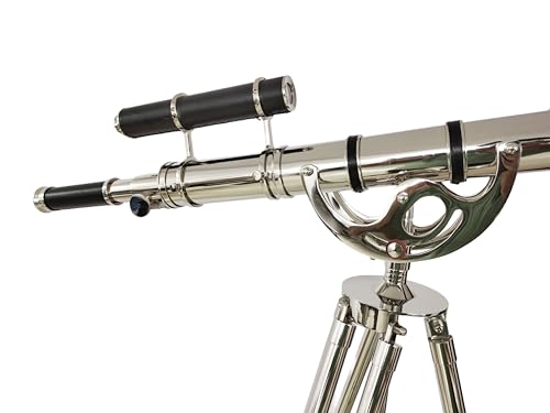 NAVIROCK Nautical Handcrafted Brass Telescope Chrome Finish