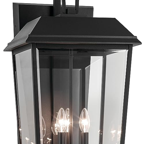 Kichler Mathus 3-Light Outdoor Wall Light Textured Black