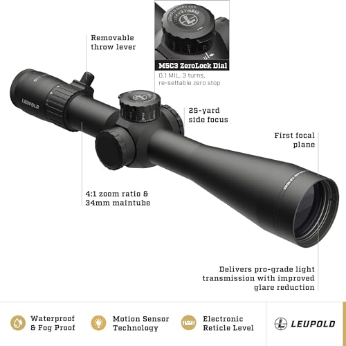 Leupold Mark 4HD 4.5-18x52 M5C3 FFP Illum. PR1-Mil Riflescope Matte Finish