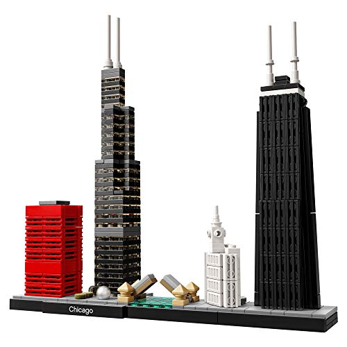 LEGO Architecture Chicago Skyline Building Blocks Set 444 Pieces Multicolor