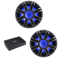 KICKER 12-Inch Premium Marine Subwoofer & 51KXMA15001 Marine Amp Bundle
