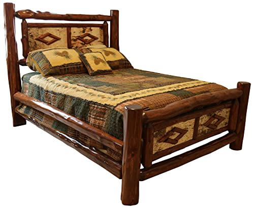 Furniture Barn USA Adirondack Collection King Diamond Bedframe Adirondack Collection