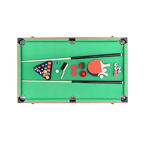 KICK Trilogy 55" 3-in-1 Multi Game Table Brown