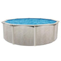 Aquarian Phoenix Round Steel Frame Above Ground Swimming Pool Gray