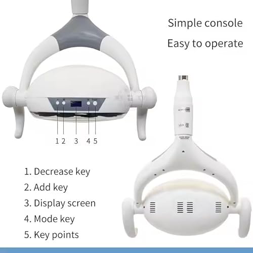 Tankredrug 28W Portable Dental Examination LED Light Stand Mobile Surgical Medical Lamp White