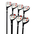 Majek Left Handed Golf Hybrid Set Black