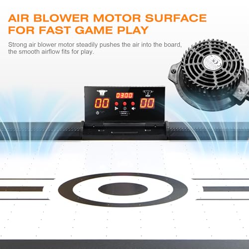 KEIKI 72" LED Air Hockey Table with Electronic Score System