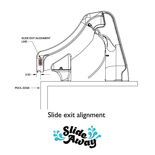 S.R. Smith SlideAway Removable In-Ground Pool Slide Taupe