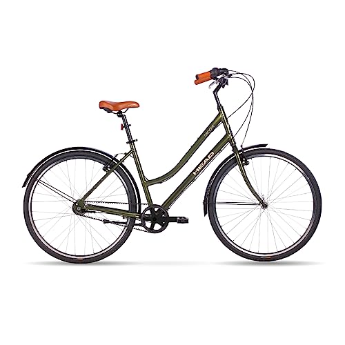 Head Groove Belt Drive Comfort Hybrid Bike Green