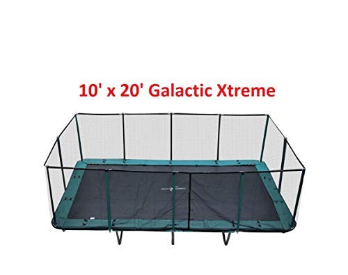 Best Trampoline USA Galactic Xtreme Rectangle Trampoline 10x20 with Net