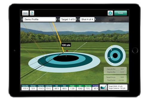 FlightScope Mevo+ Limited Edition Golf Launch Monitor and Simulator with Face Impact | 60 Swing Data Parameters, 17 Ranges, 12 E6 Connect Courses - Pebble Beach, St Andrews