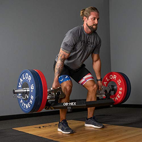 Valor Fitness OB-HEX Super Hex Trap Bar Black and Chrome