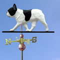 French Bulldog Hand Carved & Painted Weathervane Pied 22 Inch