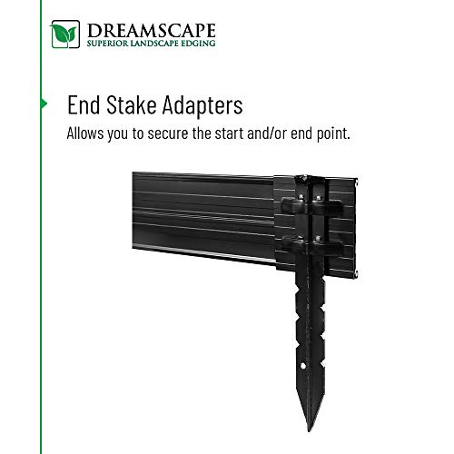 Dreamscape PRO Aluminum Landscape Edging - Easy Install Professional Landscaping Border - 80ft Total - Mill Finish (Natural Aluminum)
