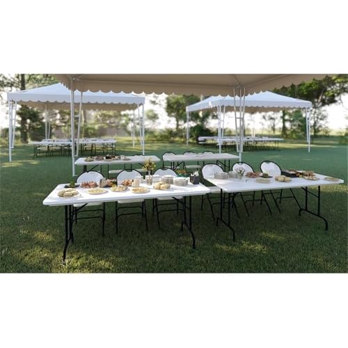 Pemberly Row Contemporary Plastic & Metal Activity Table 30" x 72" Green