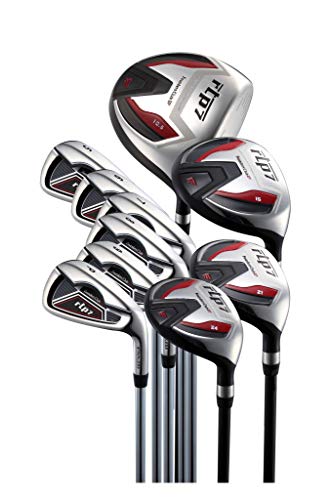 Founders Club Men's Golf Club Set with Organizer Golf Bag Black