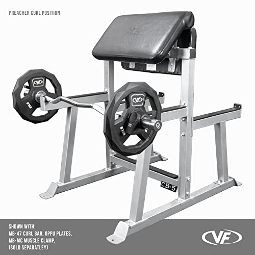 Valor Fitness Standing Preacher Curl Bench Station for Bicep Arm Curling - CB-5 Standing Preacher Curl Station