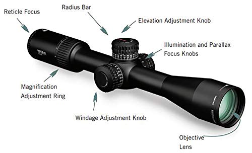 Vortex Viper PST Gen II 5-25x50 First Focal Plane Riflescope EBR-7C Reticle MRAD Black