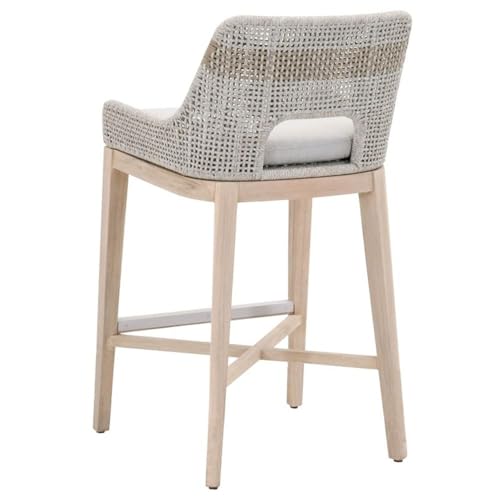 Home Square 31" Wood Outdoor Barstool Set of 2 Gray