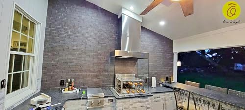 Oca-Brazil Brazilian BBQ Charcoal Grill with Firebox - 11 Skewers Silver