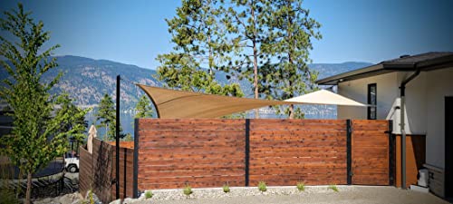 Sentinel Shade Systems Summit Series Rectangle Shade Sail Sherbet Orange