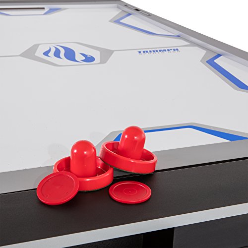 Triumph Sports 3-in-1 7' Rotating Swivel Multigame Table Black