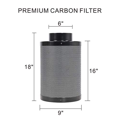 TopoLite Hydroponic Grow Tent Complete Kit with 1200W LED Light and 6" Carbon Filter 48"x48"x80