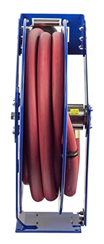 COXREELS Supreme Duty Spring Rewind Hose Reel for Fuel 3/4" I.D. 75' 300 PSI Blue