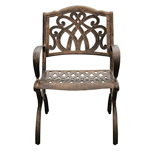 Oakland Living Modern Outdoor Mesh Lattice Aluminum 95-in Bronze Dining Set