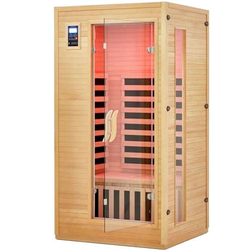 Towallmark Low EMF Infrared Sauna for Home Wood