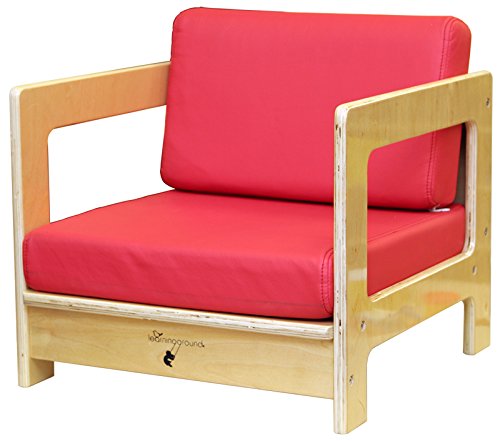 Learningground Preschool Birch School Home Living Room Set 3-Pieces Red