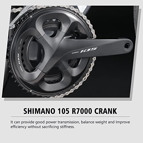 SAVADECK Carbon Road Bike HERD6.0 T800 Carbon Fiber 700C with Shimano 105 22 Speed Groupset Red White