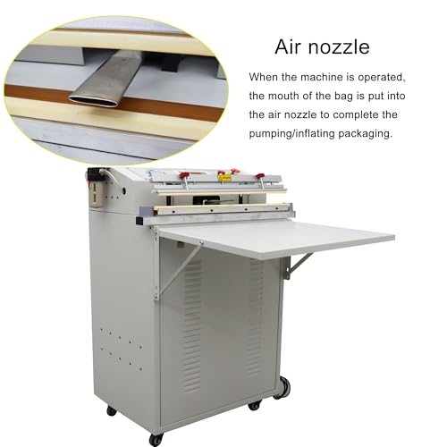HQHAOTWU Commercial Vacuum Sealer Outside Pumping 23.6inch Sealing Length White