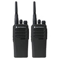 Motorola CP200d UHF Two Way Radios 2 Pack Renewed Black