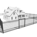 Fencer Wire 100FT Heavy Duty Pinnacle Fence Barrier Kit Black